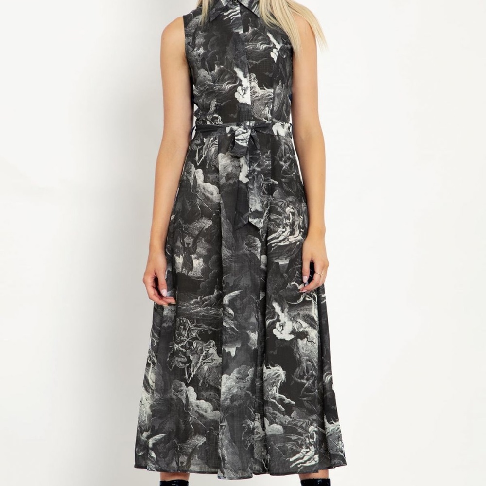 Dore's Angels Maxi Shirt Dress